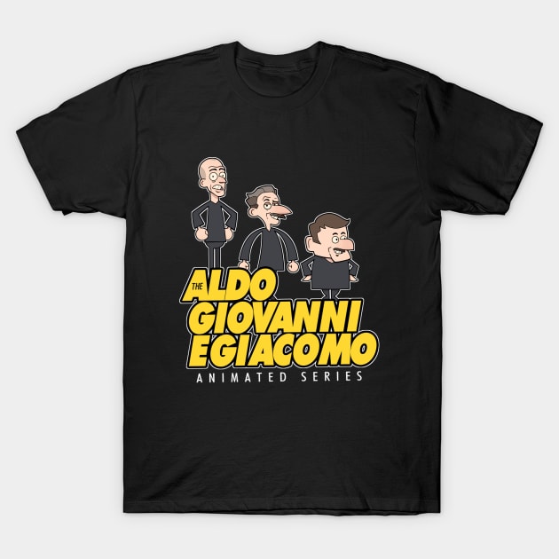 The Aldo, Giovanni e Giacomo Animated Series T-Shirt by danilocirillo